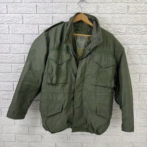 Vintage US Military M65 Cold Weather Field Coat Jacket OG 107 W/ Liner Sz Medium